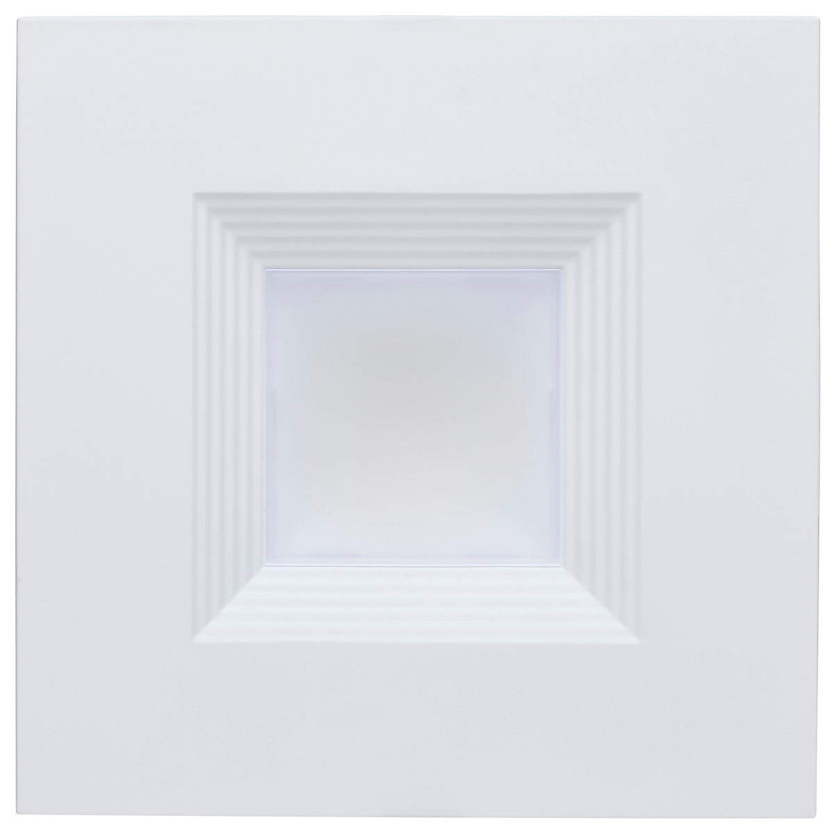Plus Series Commercial LED Downlight - 4 Inch Square - 13.5W/12W/10.7W Wattage Selectable - 2700K/3000K/3500K/4000K/5000K CCT Selectable - 120-347 Volt - Dual Dimming - Color trim accessories available