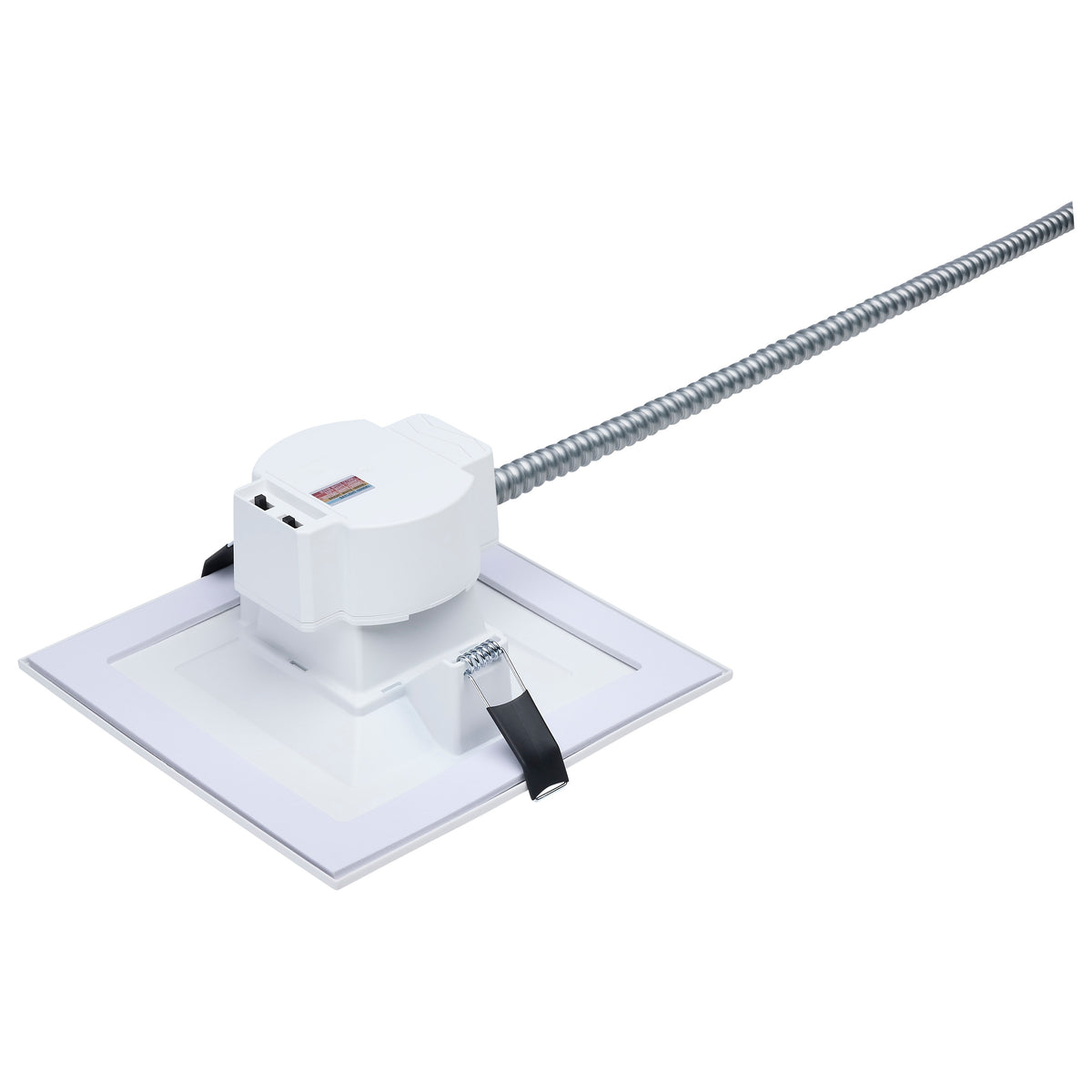 Plus Series Commercial LED Downlight - 6 Inch Square - 18.5W/15.7W/13.2W Wattage Selectable - 2700K/3000K/3500K/4000K/5000K CCT Selectable - 120-347 Volt - Dual Dimming - Color trim accessories available