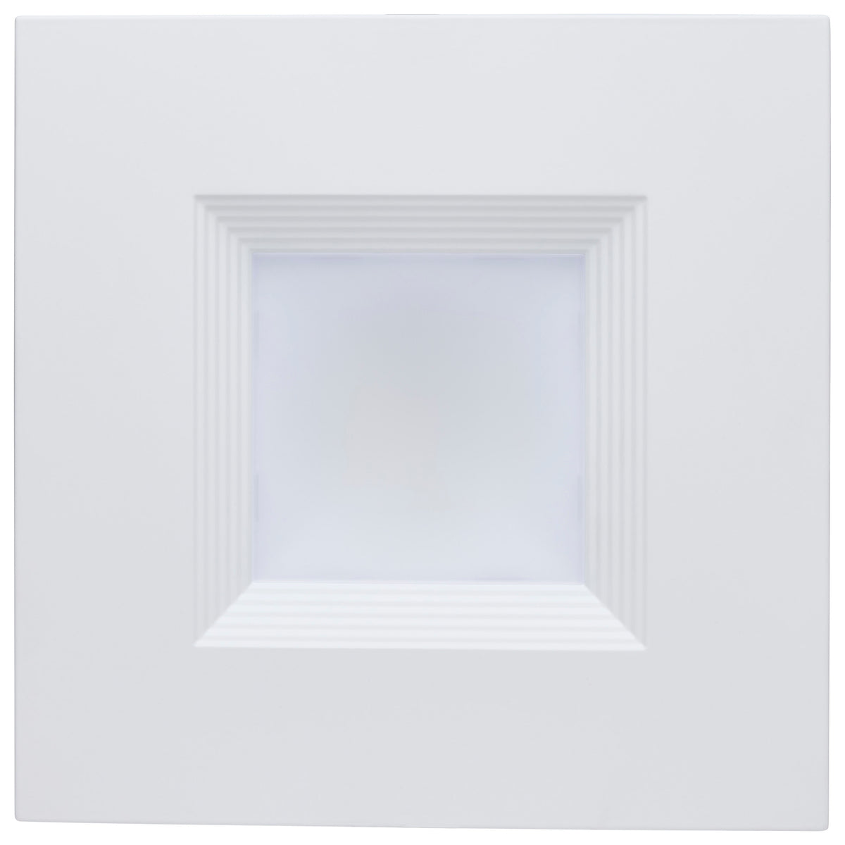 Plus Series Commercial LED Downlight - 6 Inch Square - 18.5W/15.7W/13.2W Wattage Selectable - 2700K/3000K/3500K/4000K/5000K CCT Selectable - 120-347 Volt - Dual Dimming - Color trim accessories available