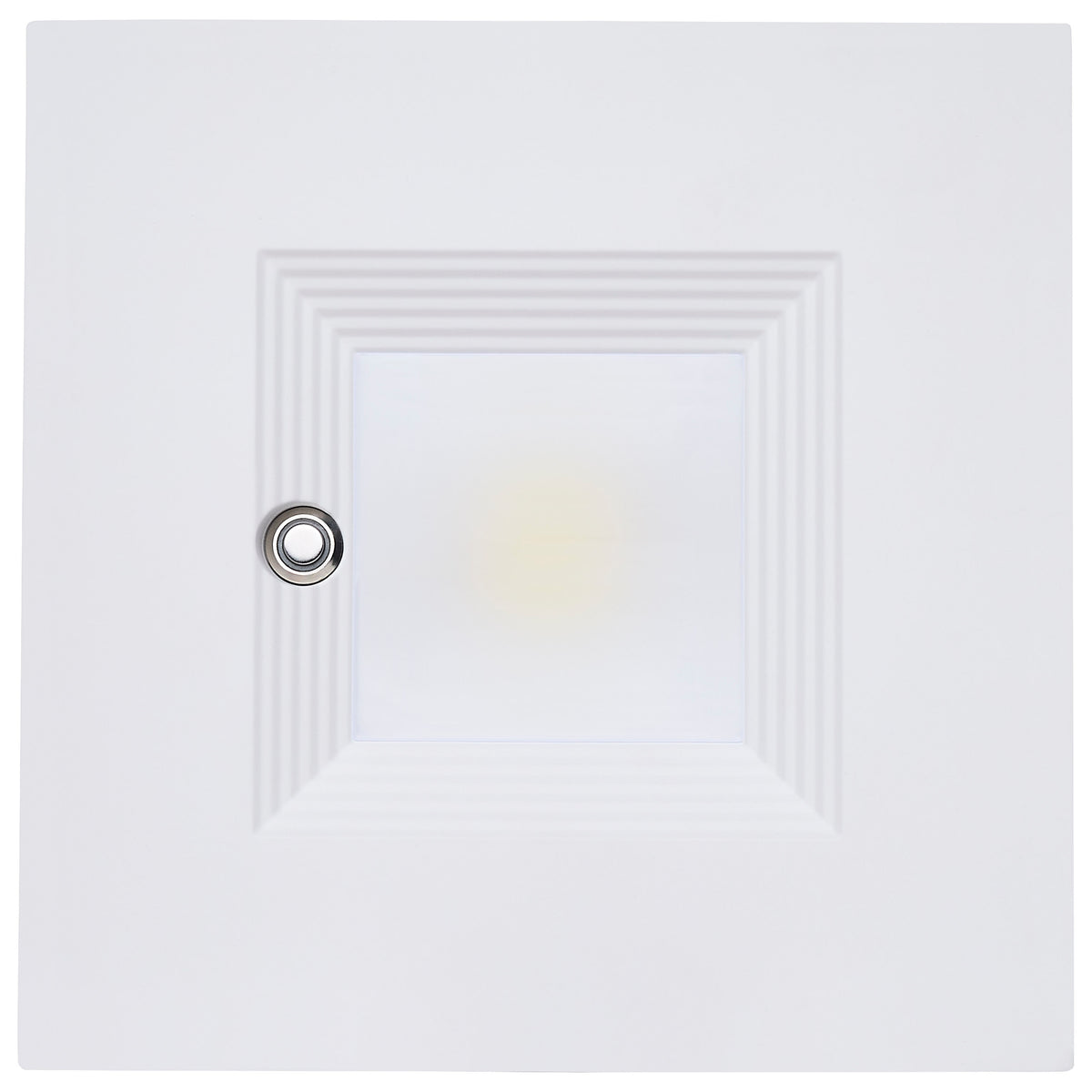 Plus Series Commercial LED Downlight - 6 Inch Square - 20.5W/18.2W/16.3W Wattage Selectable - 2700K/3000K/3500K/4000K/5000K CCT Selectable - Integrated Emergency Driver - 120-347 Volt - Dual Dimming - Color trim accessories available