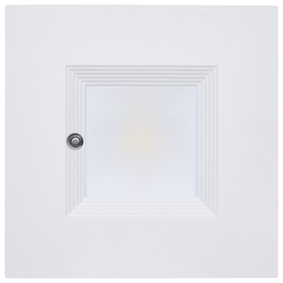 Plus Series Commercial LED Downlight - 8 Inch Square - 28W/25W/20W Wattage Selectable - 2700K/3000K/3500K/4000K/5000K CCT Selectable - Integrated Emergency Driver - 120-347 Volt - Dual Dimming - Color trim accessories available