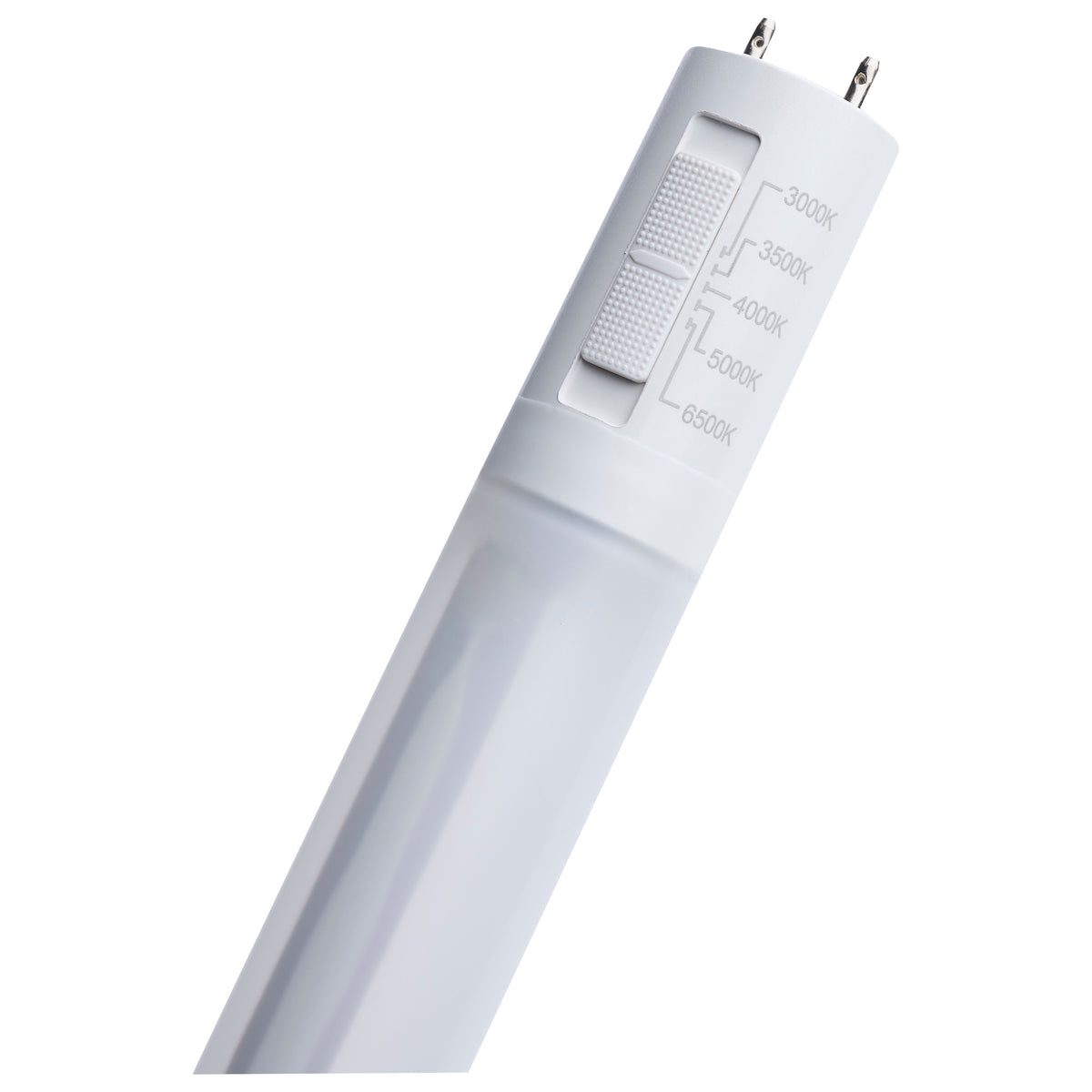 10 Watt T8 LED - 24-Inch - 30K/35K/40K/50K/65K CCT Selectable - G13 Base - Ballast Type A/B - Frost Finish - 120-277 Ranged Voltage - Glass with PET Coating
