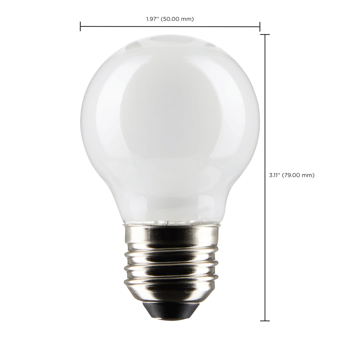 4.5 Watt G16.5 LED Filament - White - Medium Base - 2700K - 350 Lumens - 120 Volt - 2-Pack