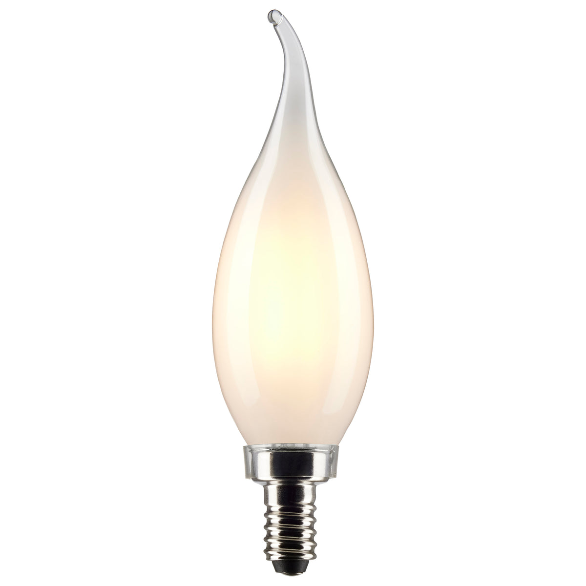 4 Watt CA10 LED Filament - Frosted - Candelabra Base - 2700K - 350 Lumens - 120 Volt - 2-Pack