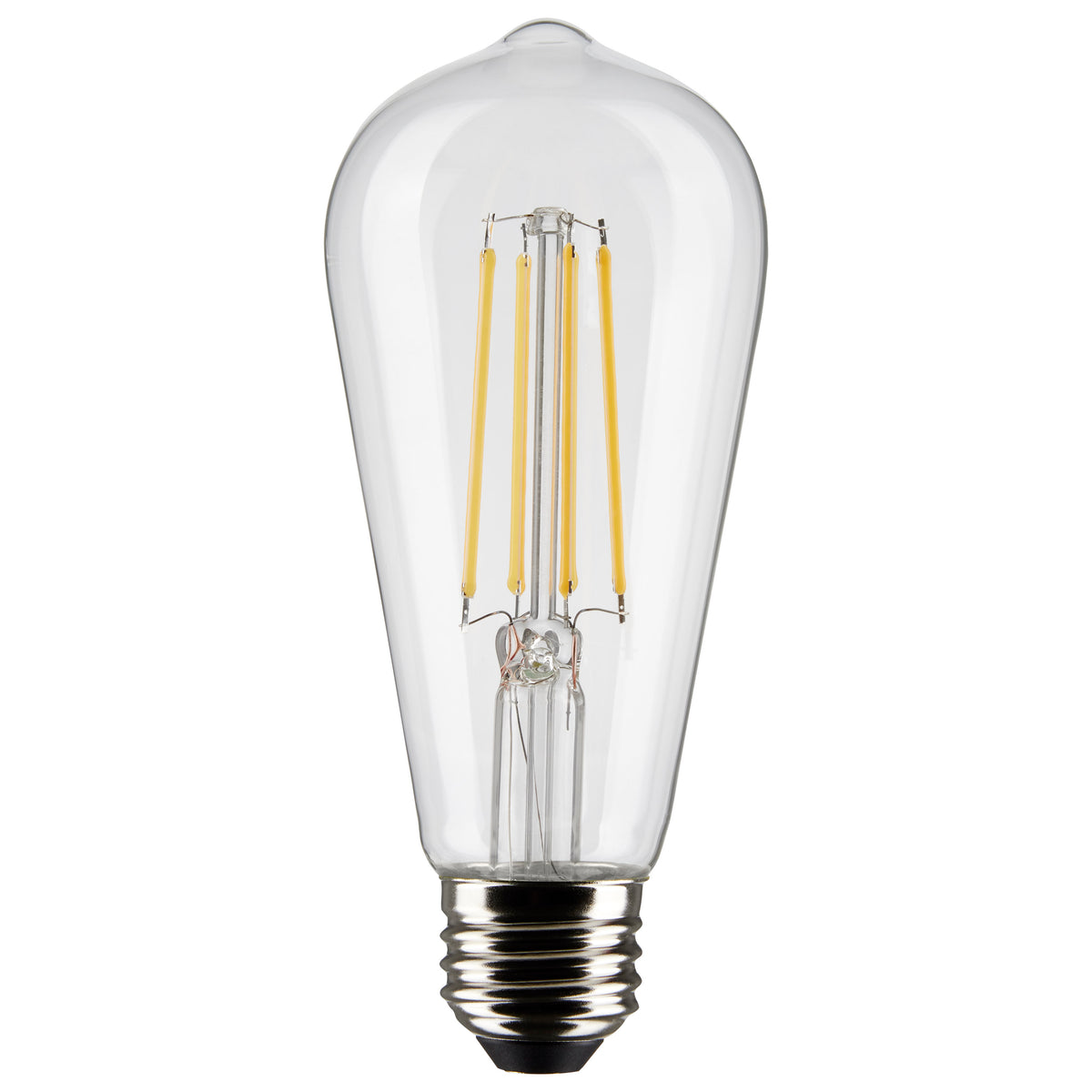 8 Watt ST19 LED Filament - Clear: Medium Base - 2700K - 800 Lumens - 2-Pack product image