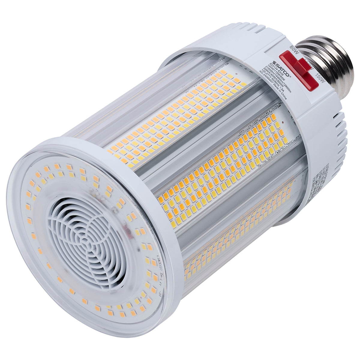 150/115/80 Watt - 30K/40K/50K CCT - Field Selectable LED - Corncob - Mogul Extended Base - 120-277 Ranged Voltage - 450 Watt HID Replacement
