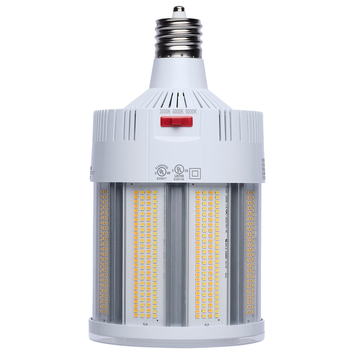 200/150/100 Watt - 30K/40K/50K CCT - Field Selectable LED - Corncob - Mogul Extended Base - 120-277 Ranged Voltage - 500 Watt HID Replacement