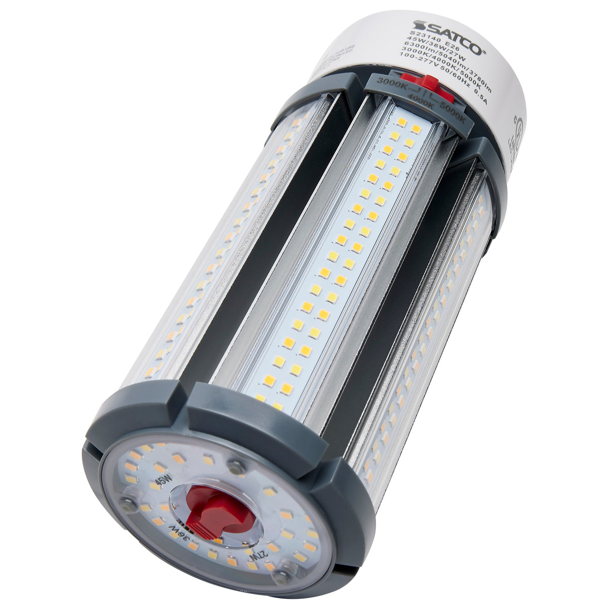 45/36/27 Wattage Selectable - LED HID Replacement - CCT Selectable - Type B - Ballast Bypass - Medium base - 120-277 Volt - ColorQuick Technology - PowerQuick Technology
