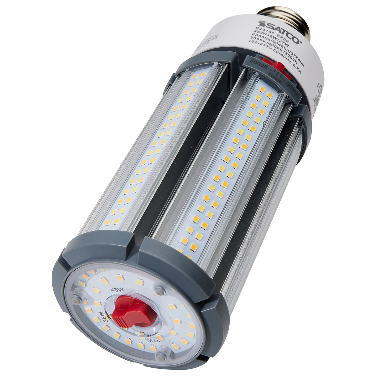 45/36/27 Wattage Selectable - LED HID Replacement - CCT Selectable - Type B - Ballast Bypass - Extended Mogul base - 120-277 Volt - ColorQuick Technology - PowerQuick Technology
