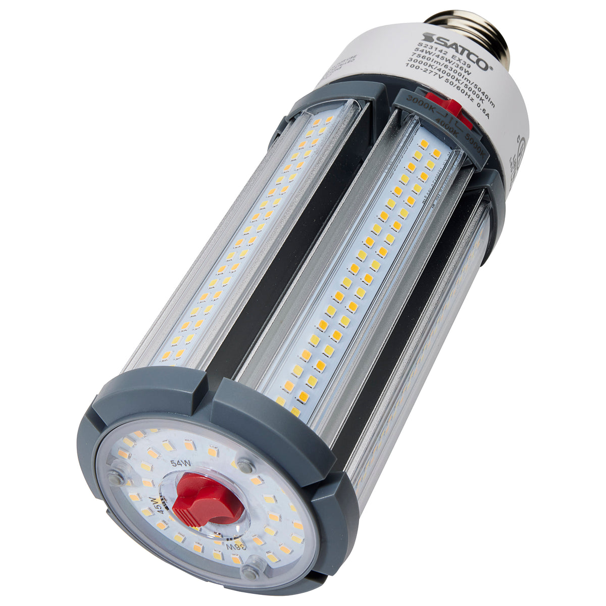 54/45/36 Wattage Selectable - LED HID Replacement - CCT Selectable - Type B - Ballast Bypass - Extended Mogul base - 120-277 Volt - ColorQuick Technology - PowerQuick Technology