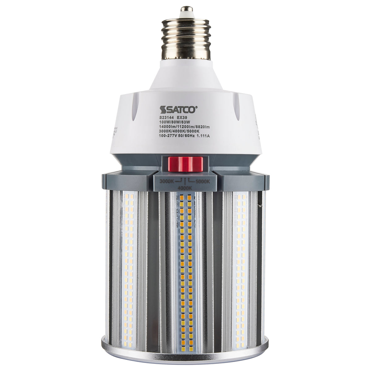 100/80/63 Wattage Selectable - LED HID Replacement - CCT Selectable - Type B - Ballast Bypass - Extended Mogul base - 120-277 Volt - ColorQuick Technology - PowerQuick Technology