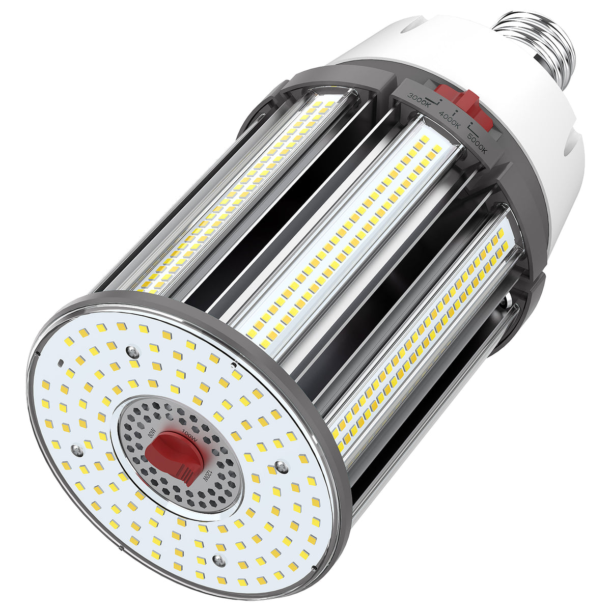 120/100/80 Wattage Selectable - LED HID Replacement - CCT Selectable - Type B - Ballast Bypass - Extended Mogul base - 120-277 Volt - ColorQuick Technology - PowerQuick Technology