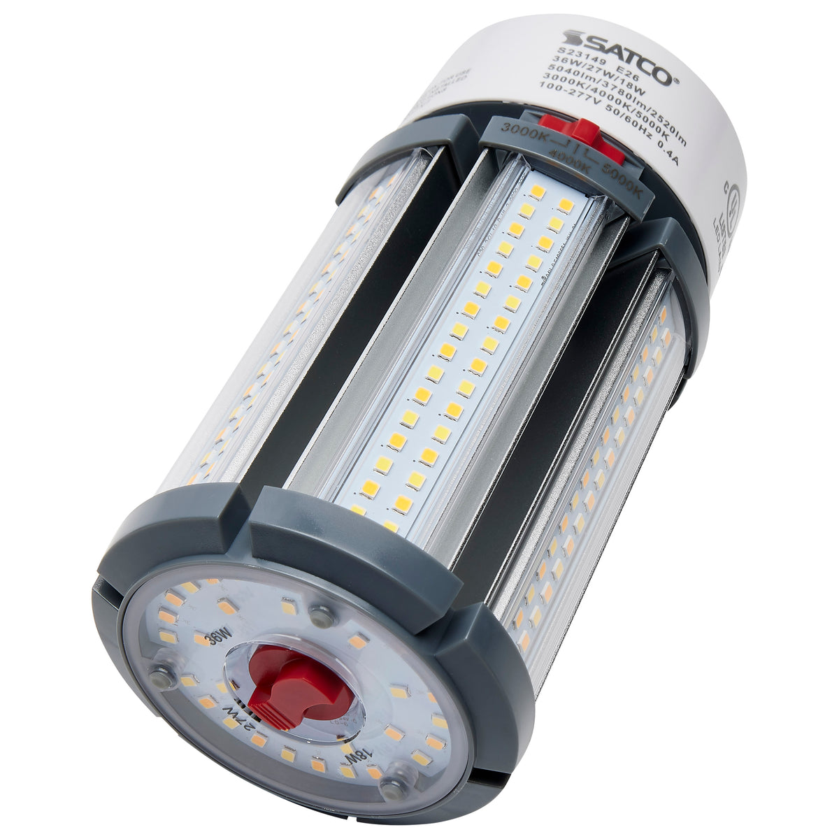 36/27/18 Wattage Selectable - LED HID Replacement - CCT Selectable - Type B - Ballast Bypass - Medium base - 120-277 Volt - ColorQuick Technology - PowerQuick Technology