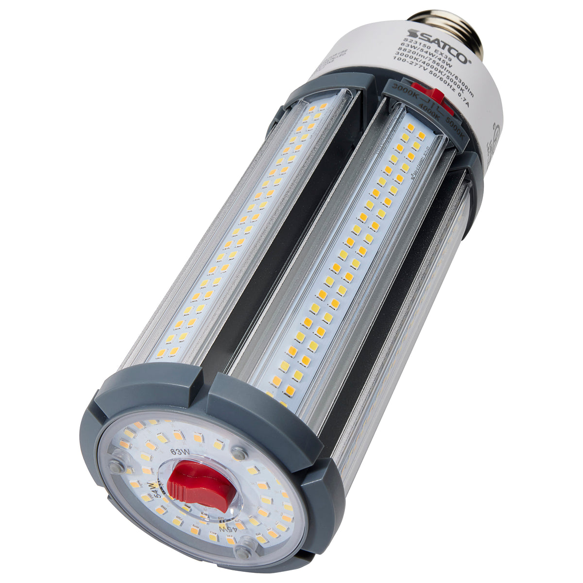 63/54/45 Wattage Selectable - LED HID Replacement - CCT Selectable - Type B - Ballast Bypass - Extended Mogul base - 120-277 Volt - ColorQuick Technology - PowerQuick Technology