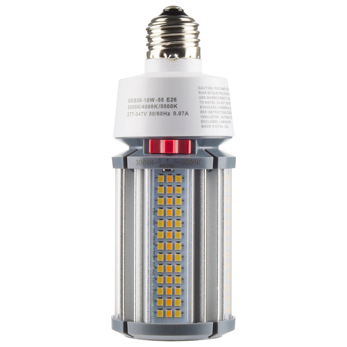 18 Watt LED HID Replacement - CCT Selectable - Type B - Ballast Bypass - Medium Base - 277-347 Volt - ColorQuick Technology