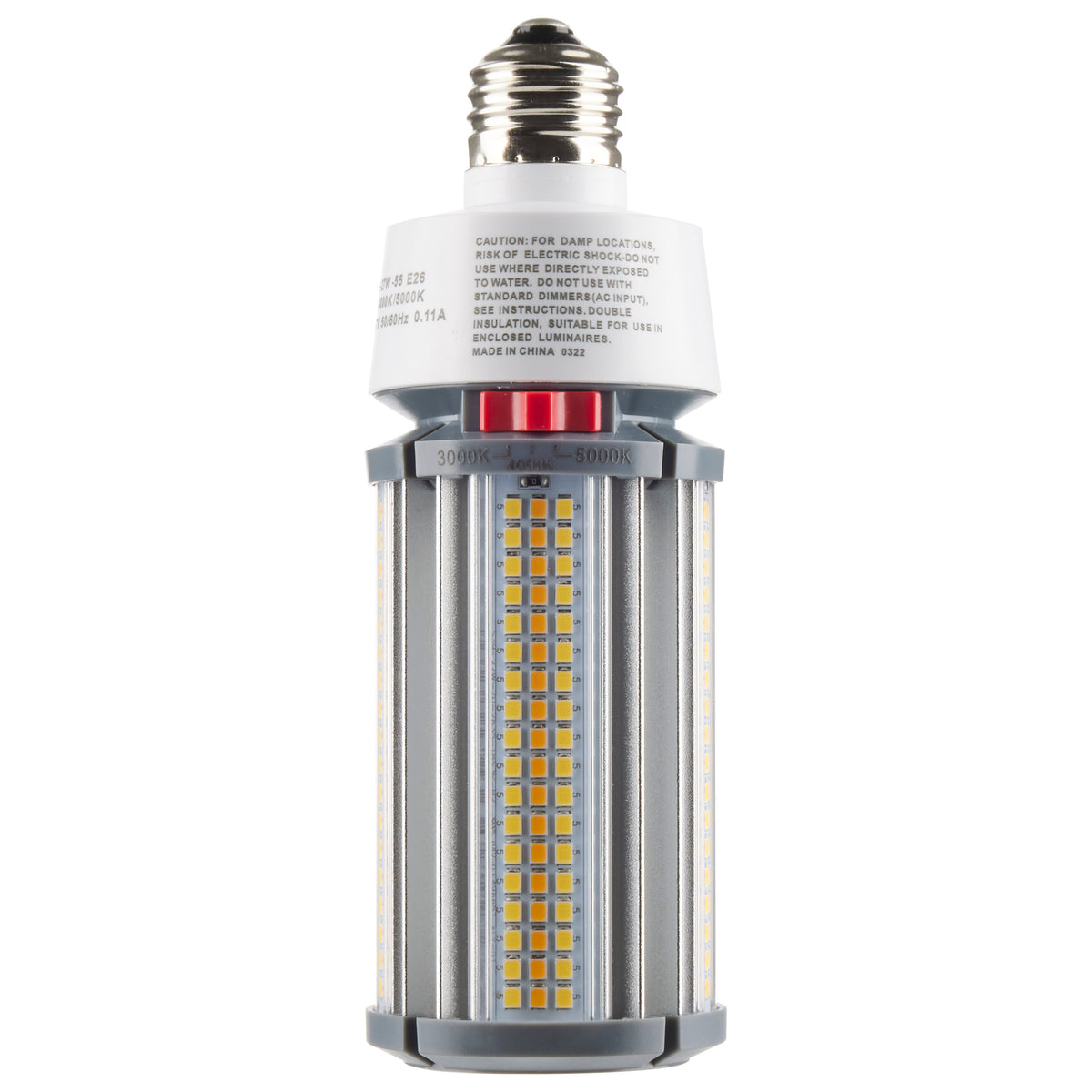 27 Watt LED HID Replacement - CCT Selectable - Type B - Ballast Bypass - Medium Base - 277-347 Volt - ColorQuick Technology
