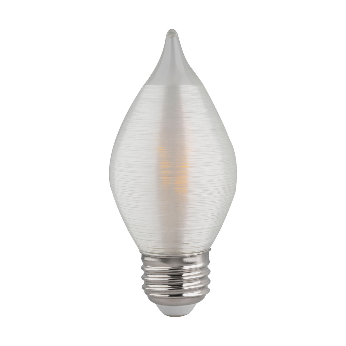 4 Watt C15 LED Filament - Satin Spun - Clear - Medium base - 2700K - 300 Lumens - 120 Volt product image