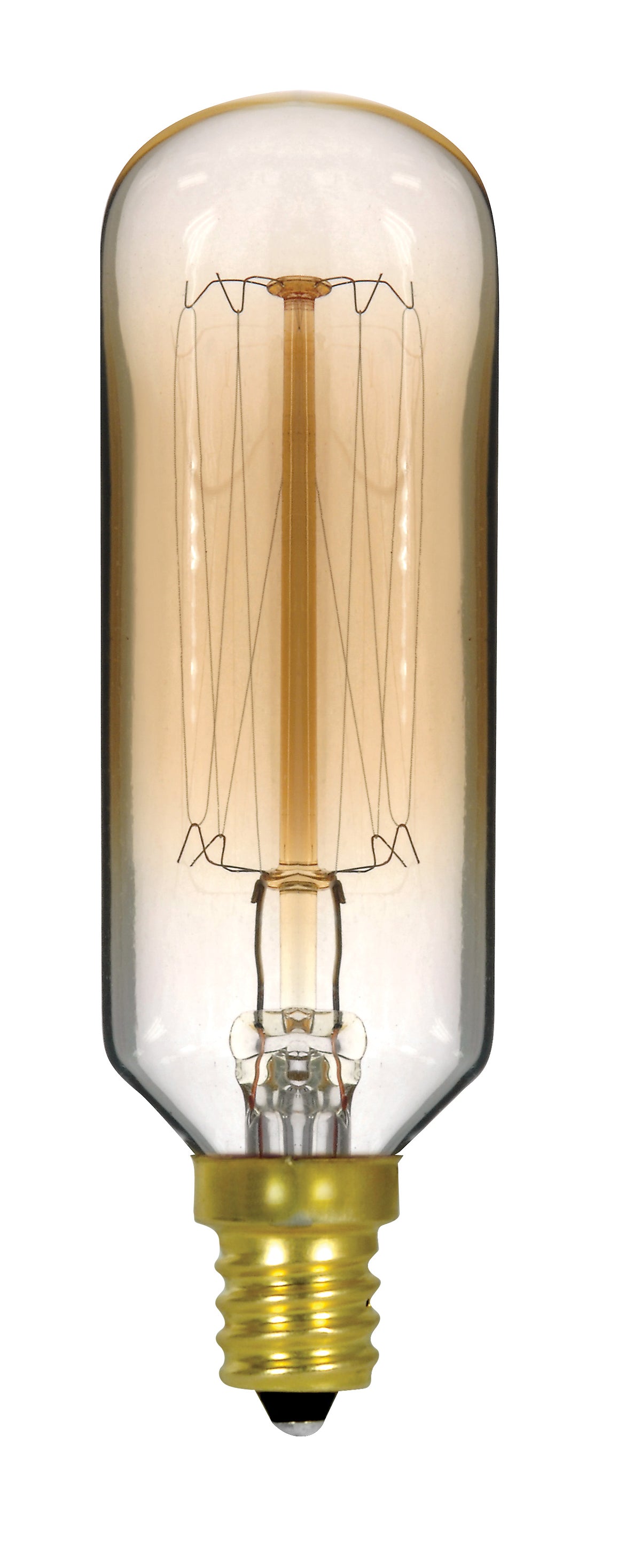 40 Watt T9 Incandescent - Clear Gold - 3000 Average rated hours - 160 Lumens - Candelabra base - 120 Volt
