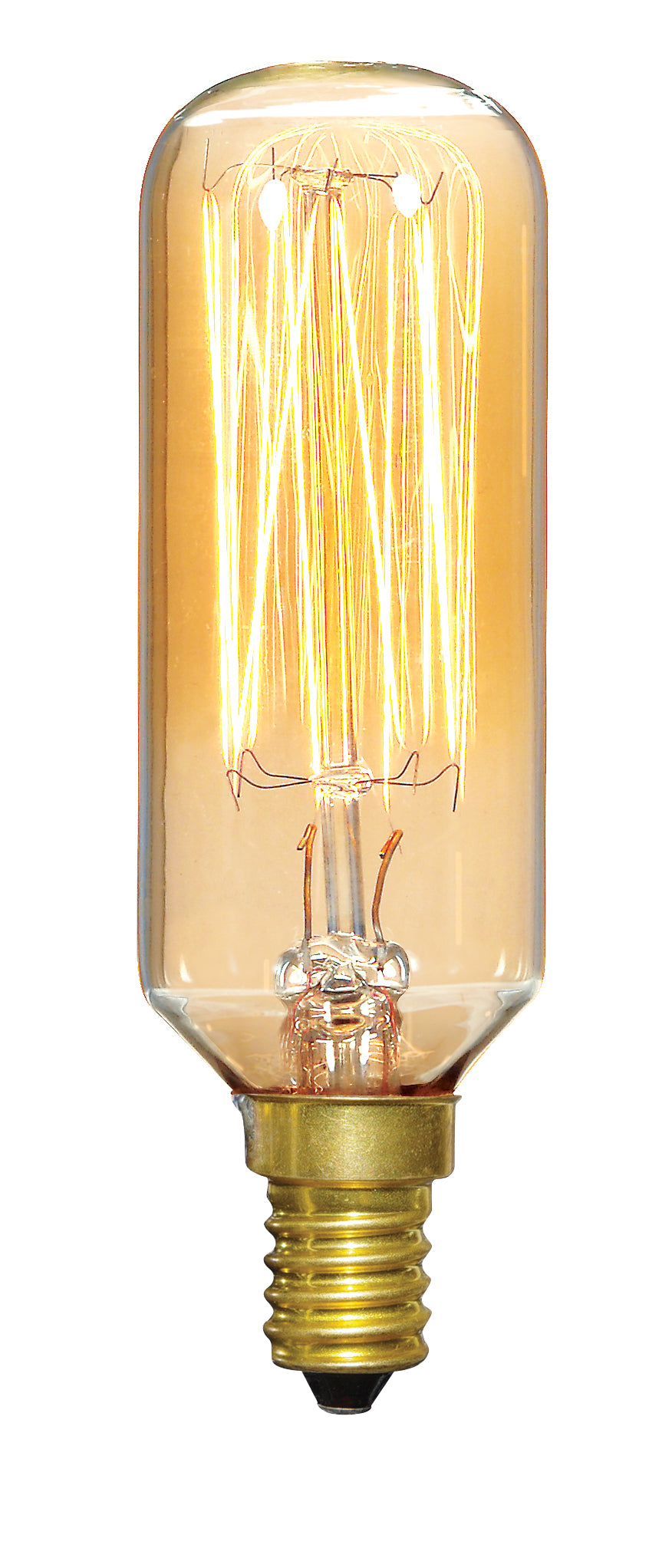 40 Watt T9 Incandescent - Clear Gold - 3000 Average rated hours - 160 Lumens - Candelabra base - 120 Volt