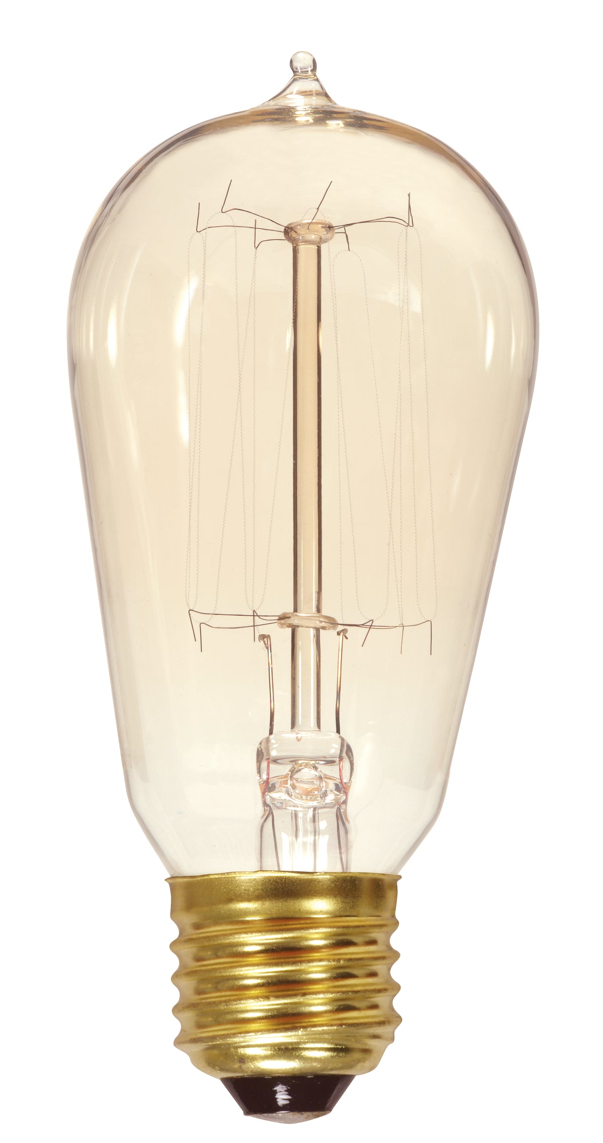 60 Watt ST19 Incandescent - Clear - 3000 Average rated hours - 240 Lumens - Medium base - 120 Volt for hospitality spaces