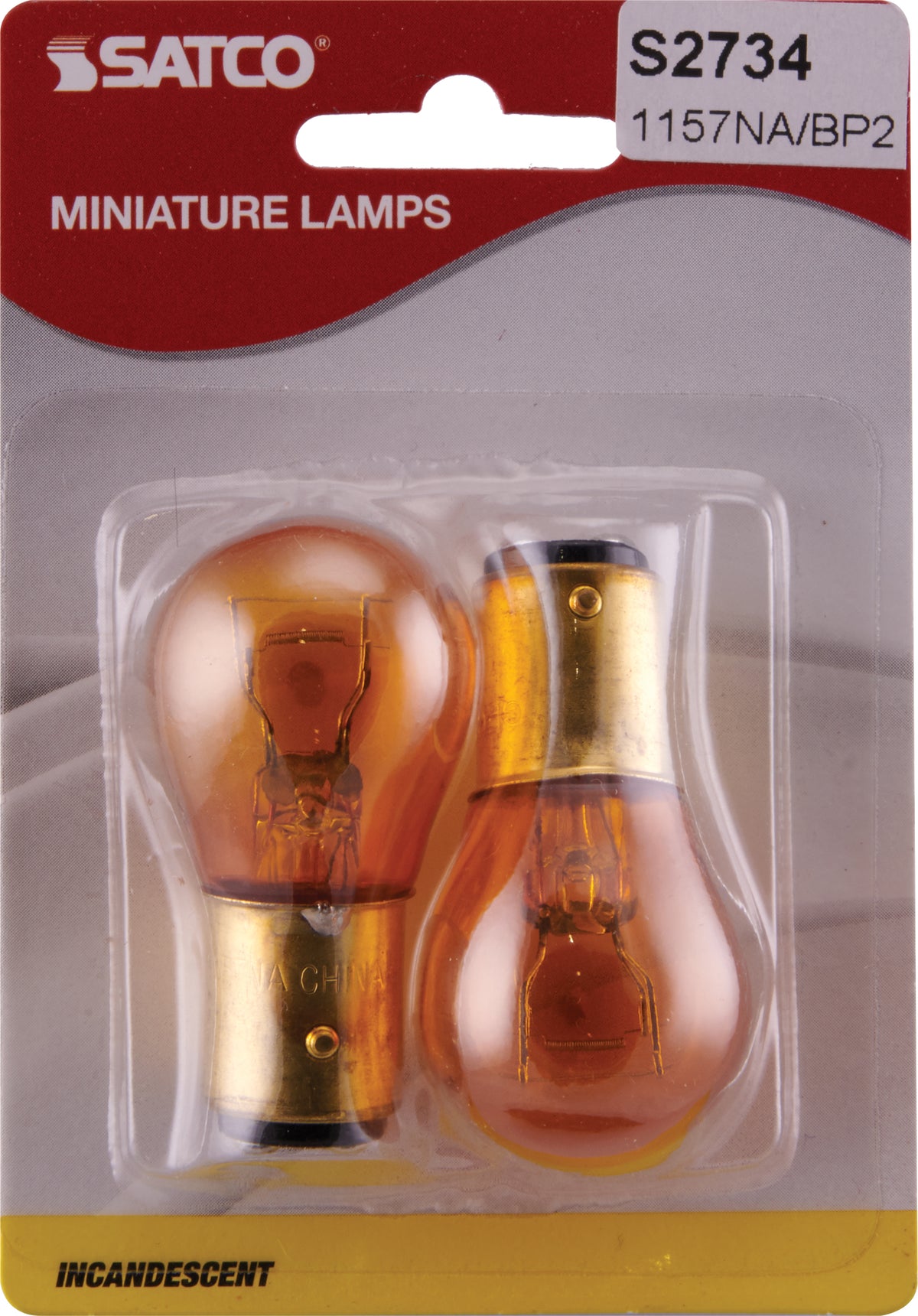 26.88/8.26 Watt miniature - S8 - 1200/5000 Average rated hours - Double Contact Bayonet base - 12.8/14 Volt - 2-Card