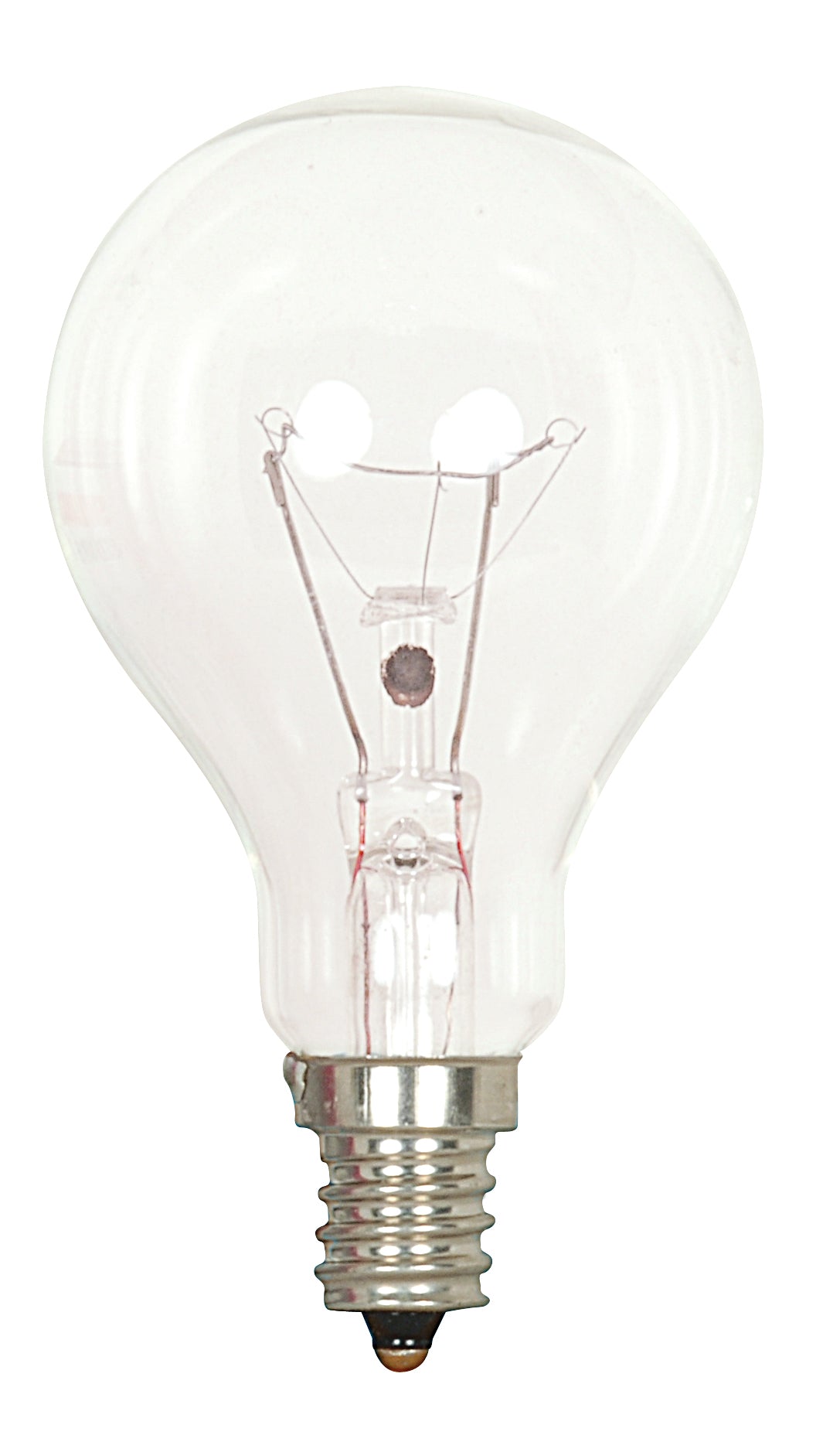 40 Watt A15 Incandescent - Clear - Appliance Lamp - 1000 Average rated hours - 420 Lumens - Candelabra base - 120 Volt