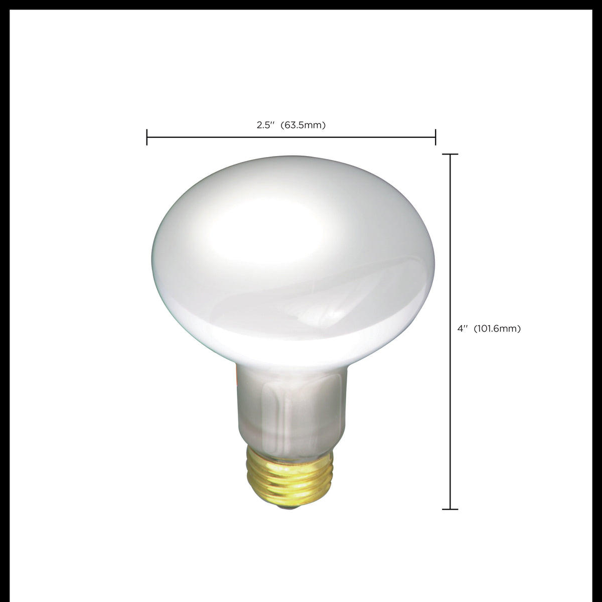 30 Watt R20 Incandescent - Frost - 2000 Average rated hours - 185 Lumens - Medium base - 130 Volt