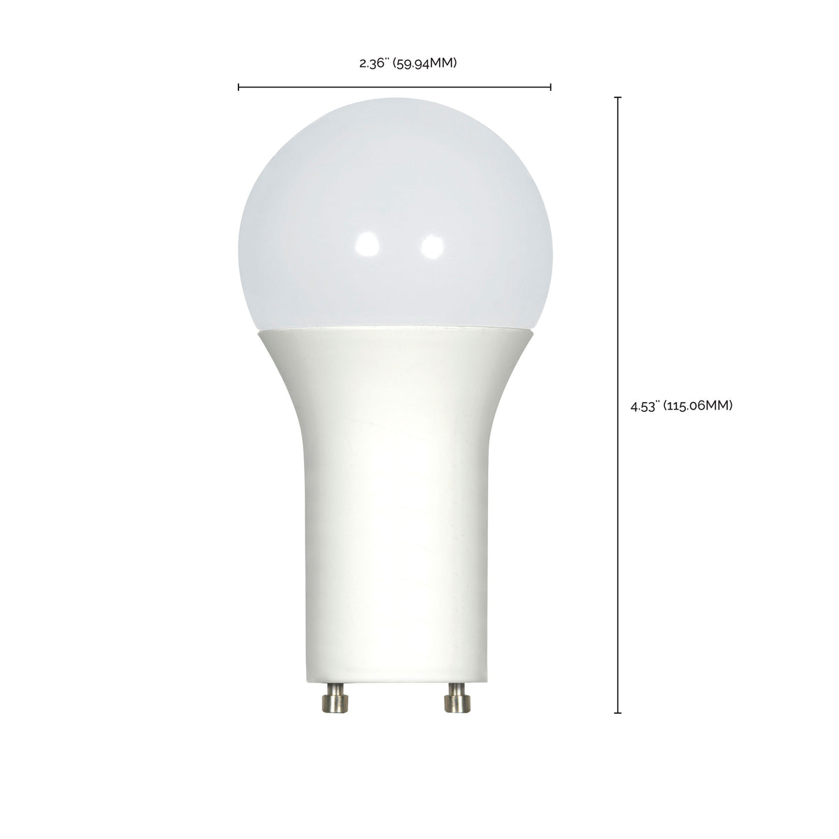 16.5 Watt - A19 LED - 90CRI - 4000K - GU24 base - 220 deg. Beam Angle - 120 Volt - 1600 Lumens - CEC