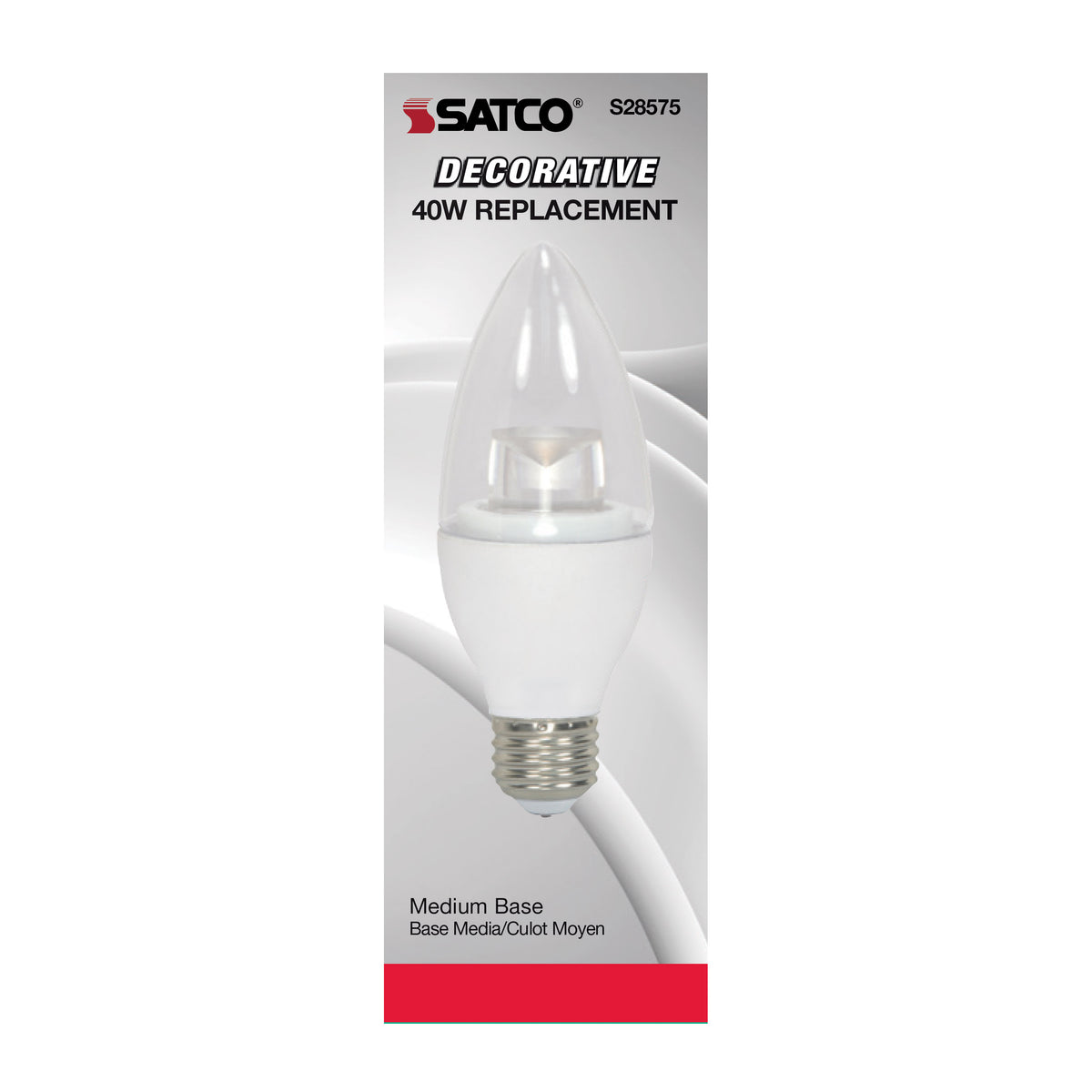 3.5 Watt - B11 LED - 3000K - Medium base - 120 Volt
