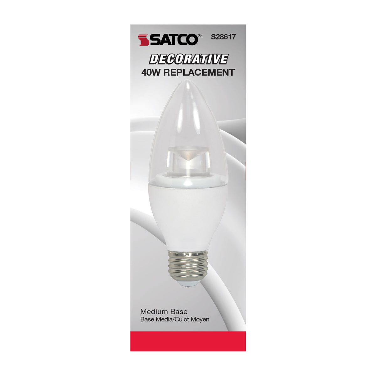 3.5 Watt - B11 LED - 2700K - Medium base - 120 Volt