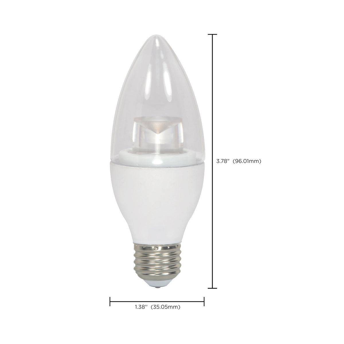 3.5 Watt - B11 LED - 2700K - Medium base - 120 Volt