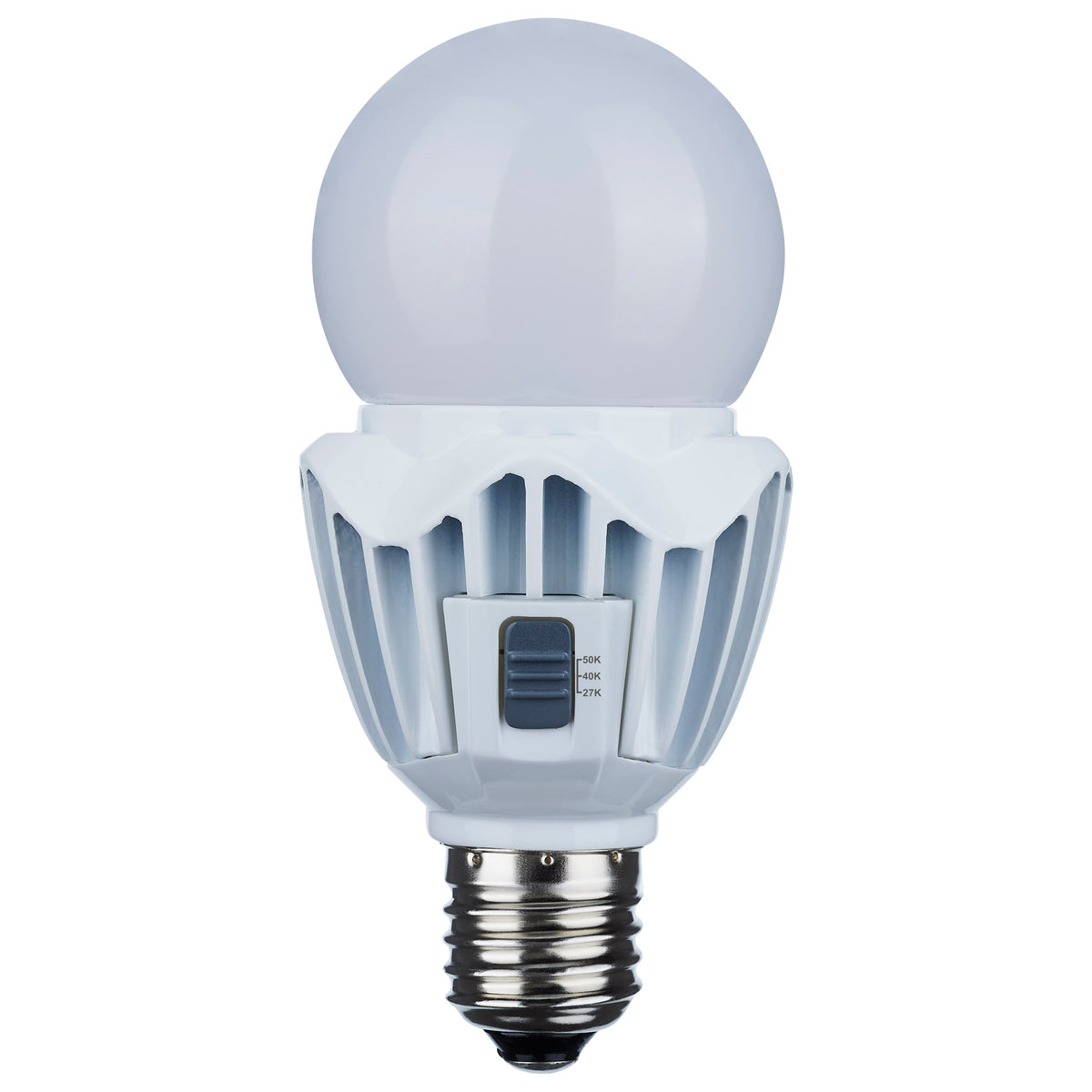 15 Watt LED A21 - High Lumen Output - 27K/40K/50K Selectable - Medium Base - White Finish - 120V-277V lighting product