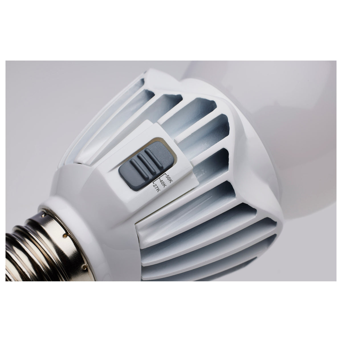 15 Watt LED A21 - High Lumen Output - 27K/40K/50K CCT Selectable - Medium Base - White Finish - 120V-277V
