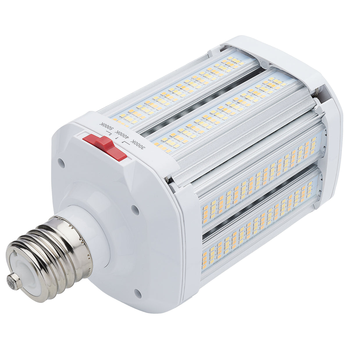 LED Shoe Box Lamp - 60/70/80 Wattage Selectable - 3K/4K/5K CCT Selectable - 120-277 Volt - White Finish