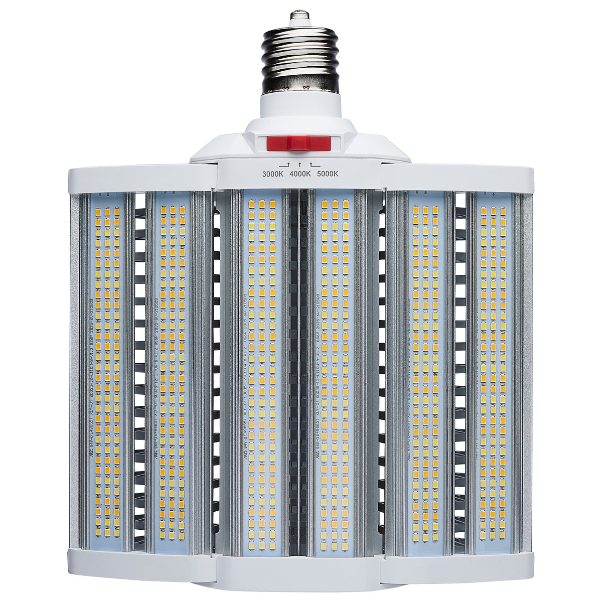 LED Shoe Box Lamp - 90/100/110 Wattage Selectable - 3K/4K/5K Selectable - 120-277 Volt - White Finish bulb or fixture view