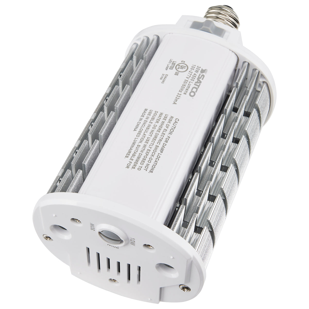 10/20/30 Wattage Selectable - LED Hi-Pro Wall Pack - CCT Selectable 3K/4K/5K - Type B - Ballast Bypass - Medium base - 120-277 Volt - ColorQuick Technology - PowerQuick Technology