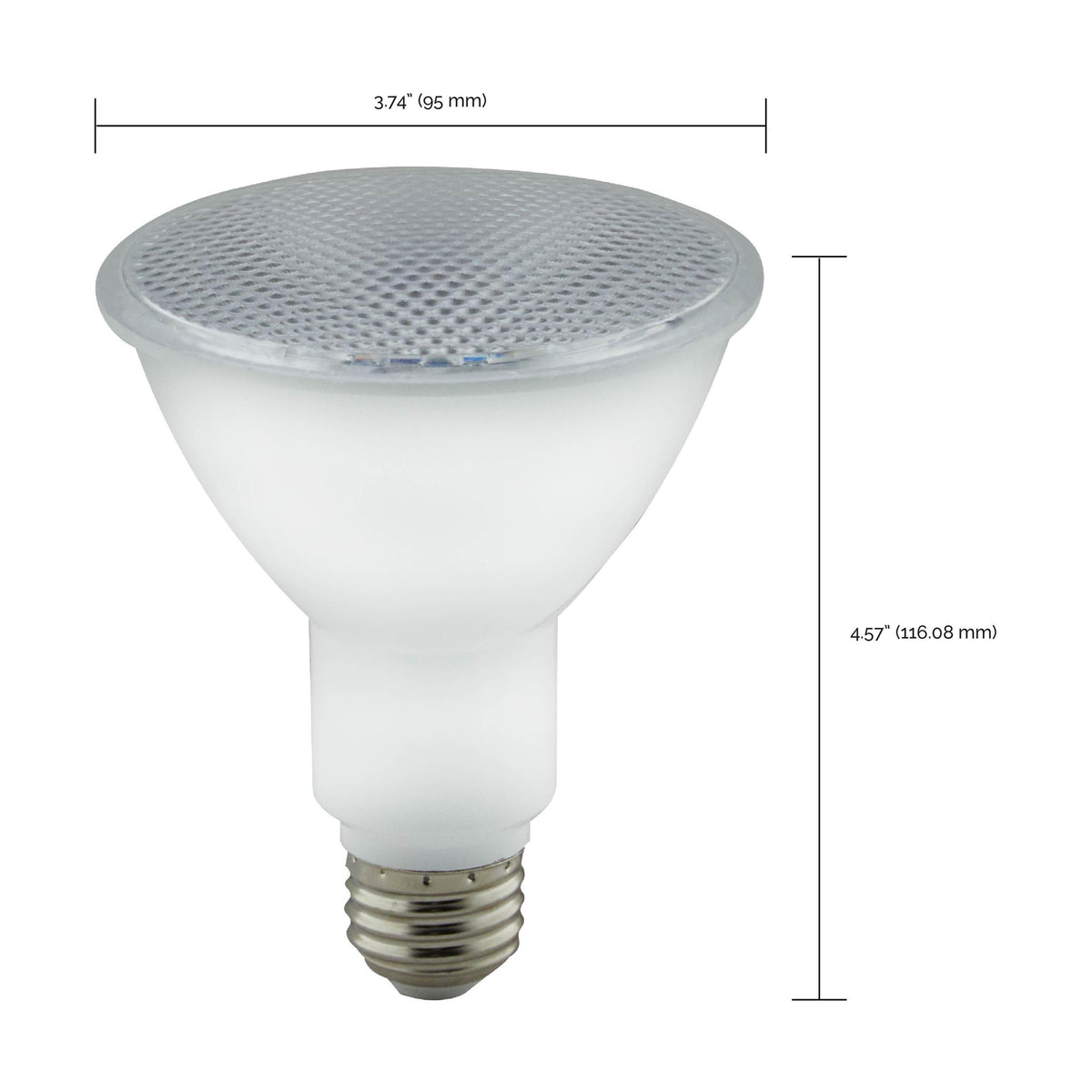 8 Watt - PAR30LN LED - Amber color - 40 deg. Beam Angle - Medium base - 120 Volt - Turtle Friendly
