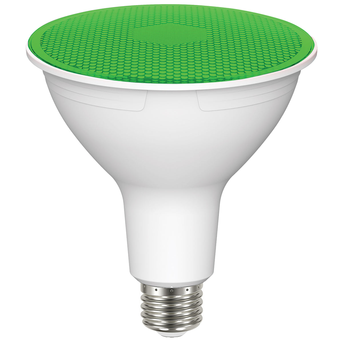11.5 Watt PAR38 LED - Green - 90 degree Beam Angle - Medium base - 120 Volt