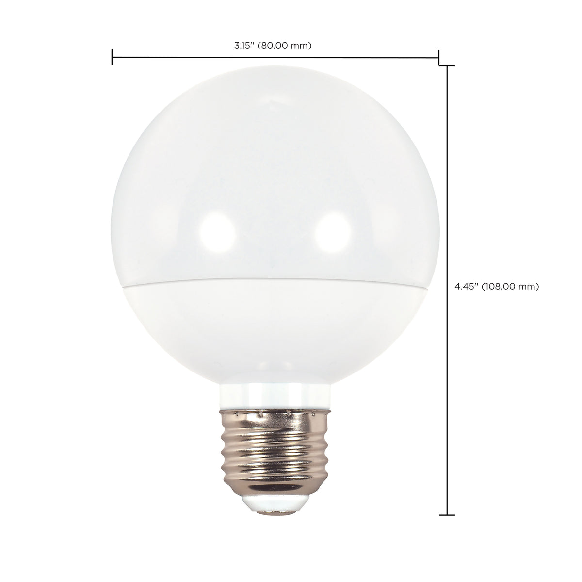 4 Watt - LED G25 - 2700K - Medium base - 120 Volt
