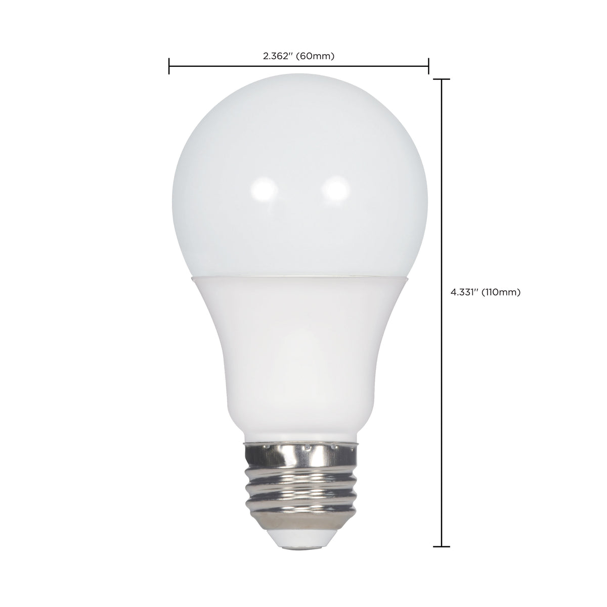 11 Watt - A19 LED - 4000K - Medium base - 220 deg. Beam Angle - 120 Volt