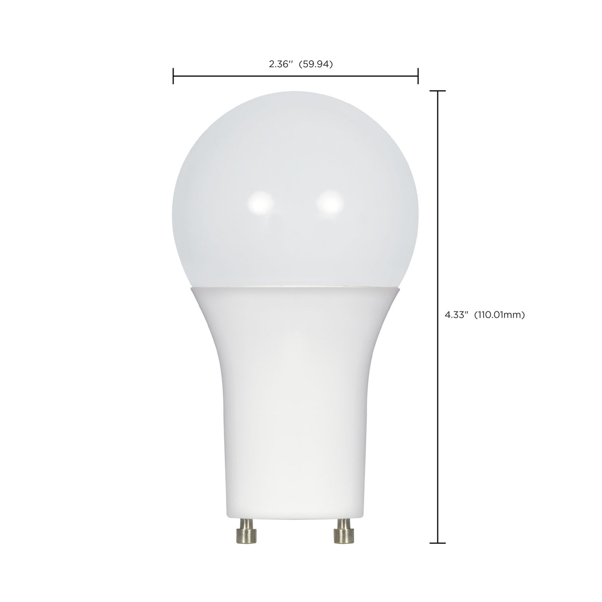 11 Watt - A19 LED - 2700K - GU24 base - 220 deg. Beam Angle - 120 Volt