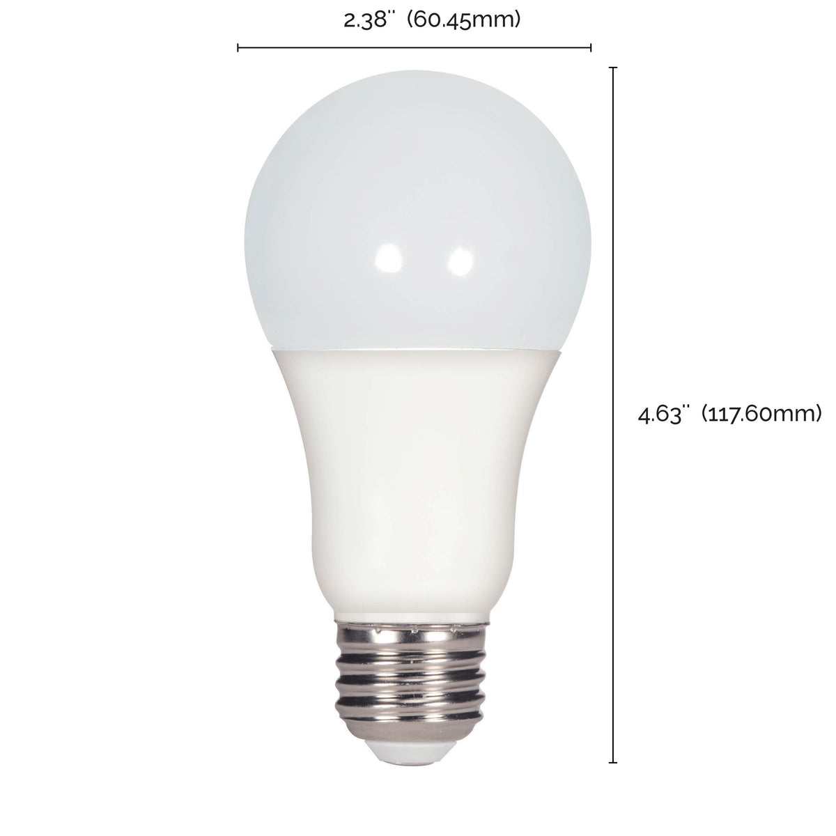 15 Watt - A19 LED - Frosted - 3000K - Medium base - 220 deg. Beam Angle - 120 Volt
