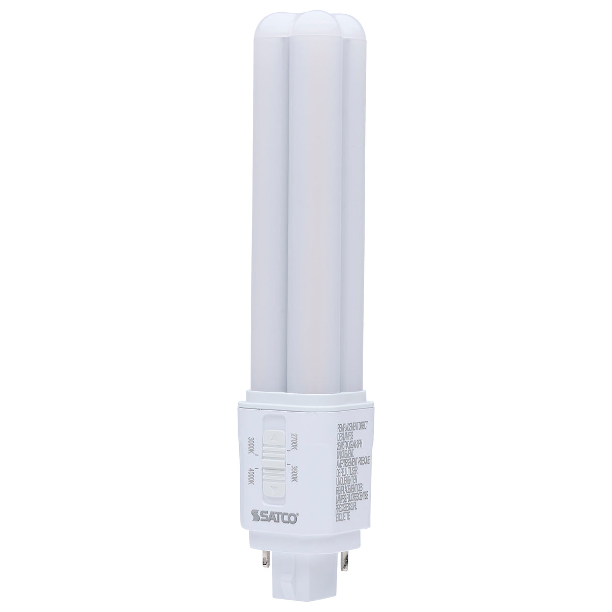 9 Watt LED PL - 27K/3K/35K/4K Selectable - G24d Base - Type B - 120-277 Volt lighting product