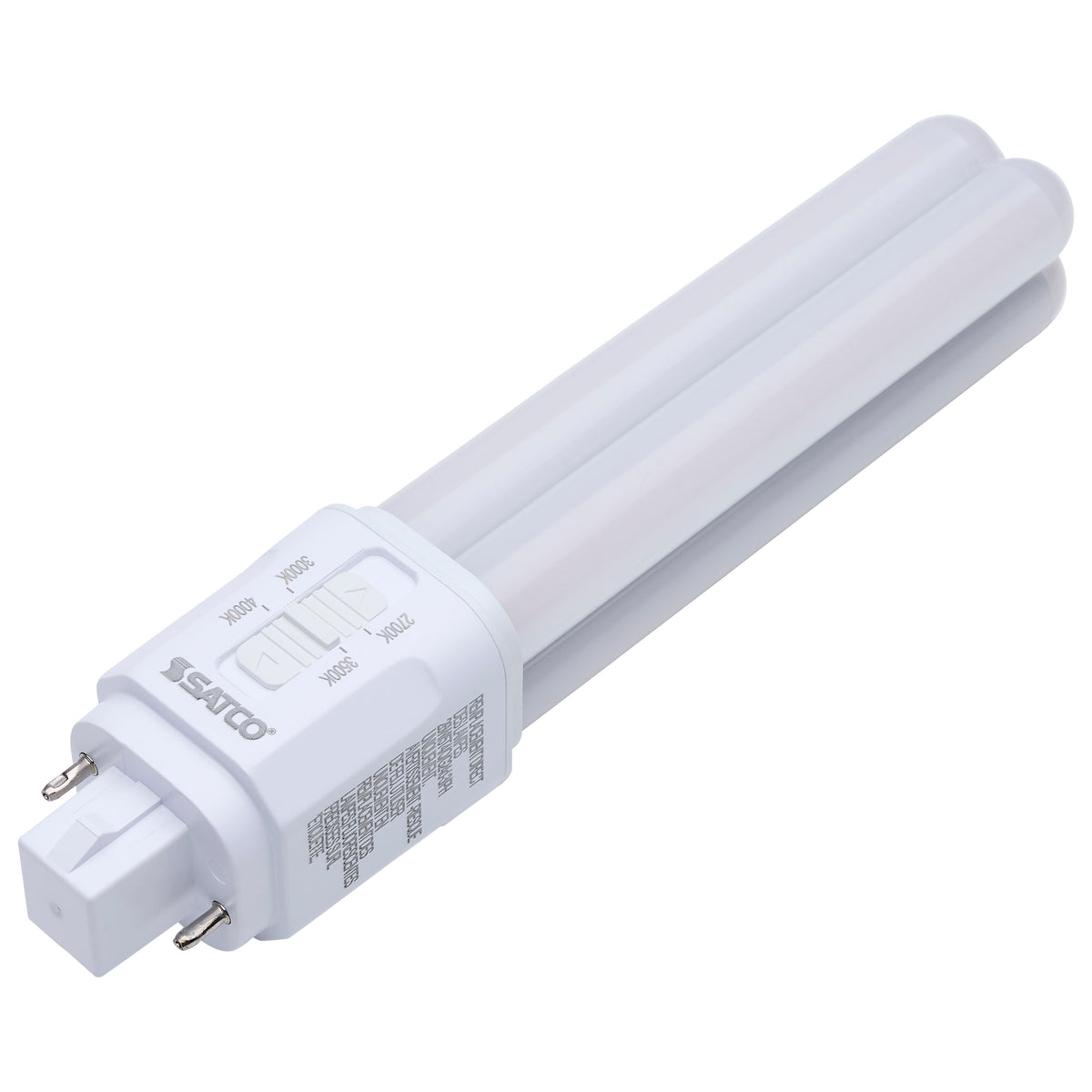 9 Watt LED PL - 27K/3K/35K/4K CCT Selectable - G24d Base - Type B - 120-277 Volt