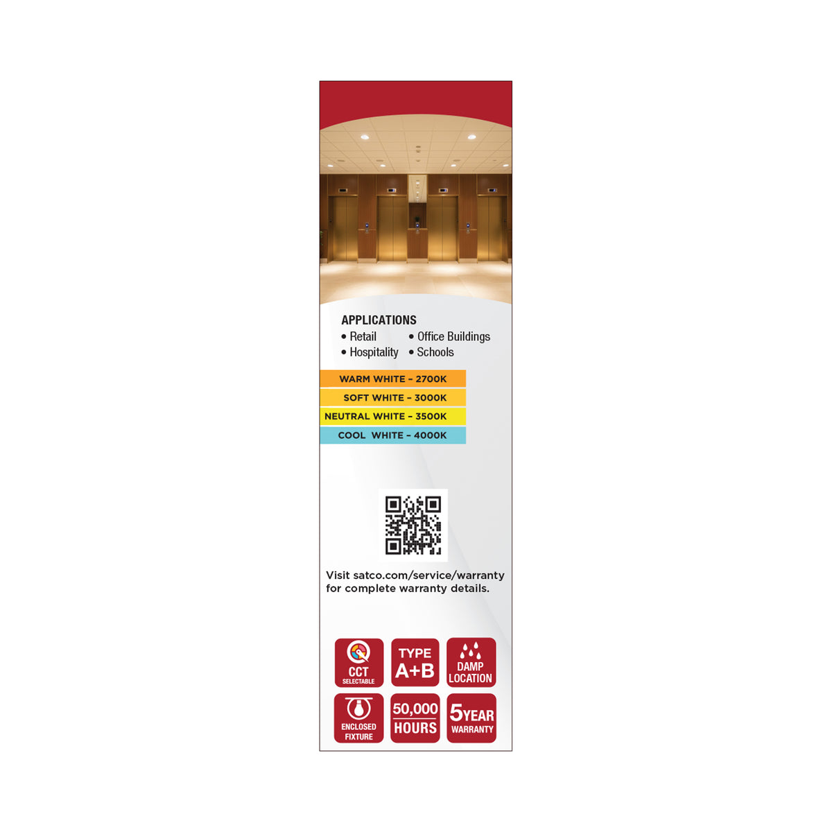 5.5 Watt PLC LED - 27K/3K/35K/4K CCT - GX23 Base - Omni - Type A/B - 120-277 Volt