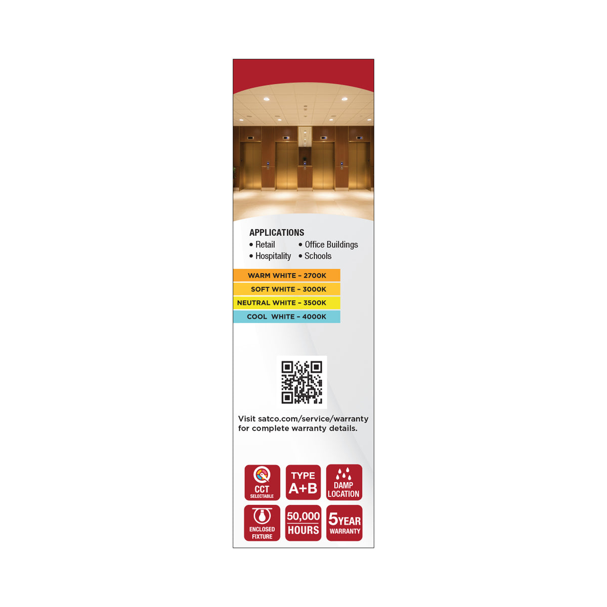 5.5 Watt PLC LED - 27K/3K/35K/4K CCT - G24d Base - Omni - Type A/B - 120-277 Volt
