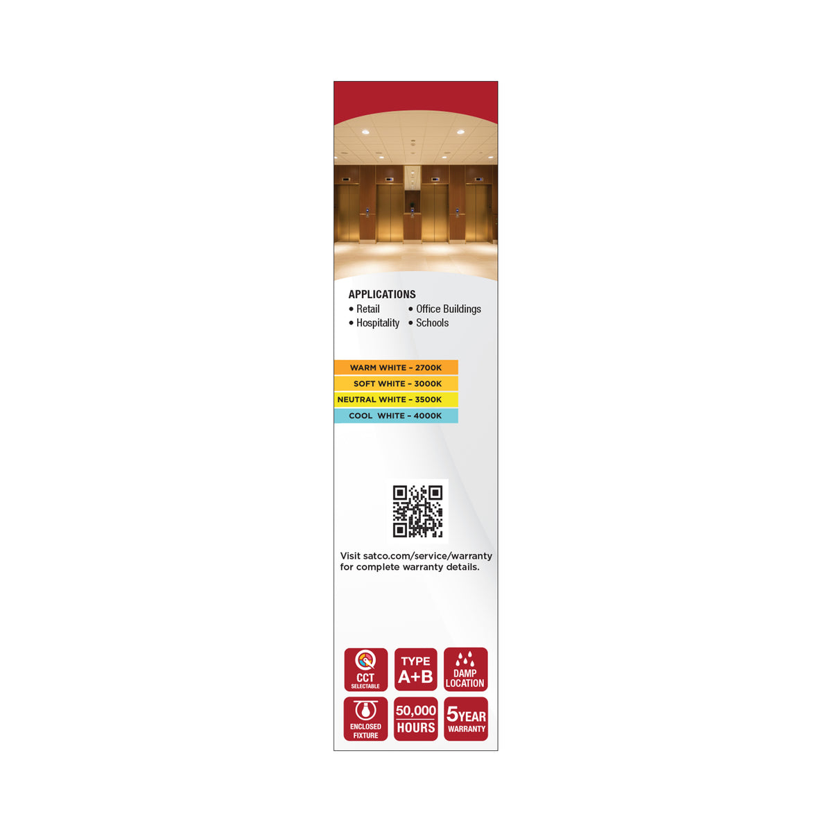 7 Watt PLC LED - 27K/3K/35K/4K CCT - G24q Base - Omni - Type A/B - 120-277 Volt
