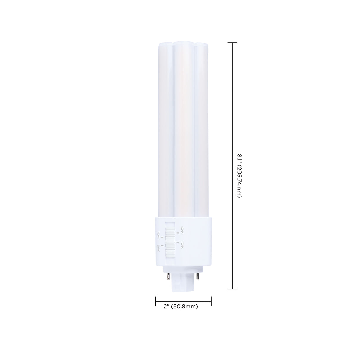 23 Watt PLT LED - 3K/35K/4K/5K CCT - GX24d Base - Omni - Type B - 120-277 Volt