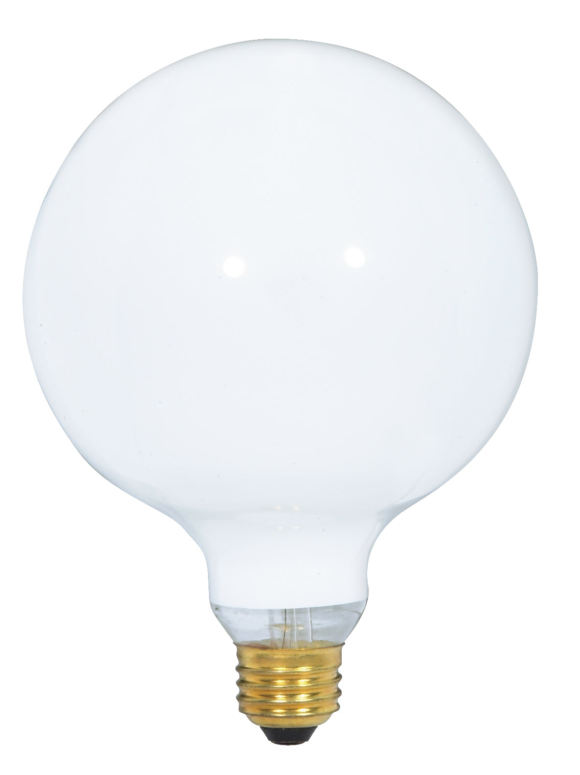 60 Watt G40 Incandescent - Gloss White - 4000 Average rated hours - 550 Lumens - Medium base - 120 Volt product image