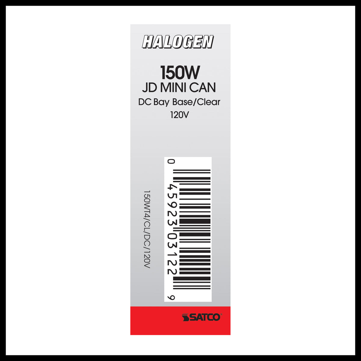 150 Watt - Halogen - T4 1/2 - Clear - 2000 Average rated hours - 2700 Lumens - DC Bay base - 120 Volt
